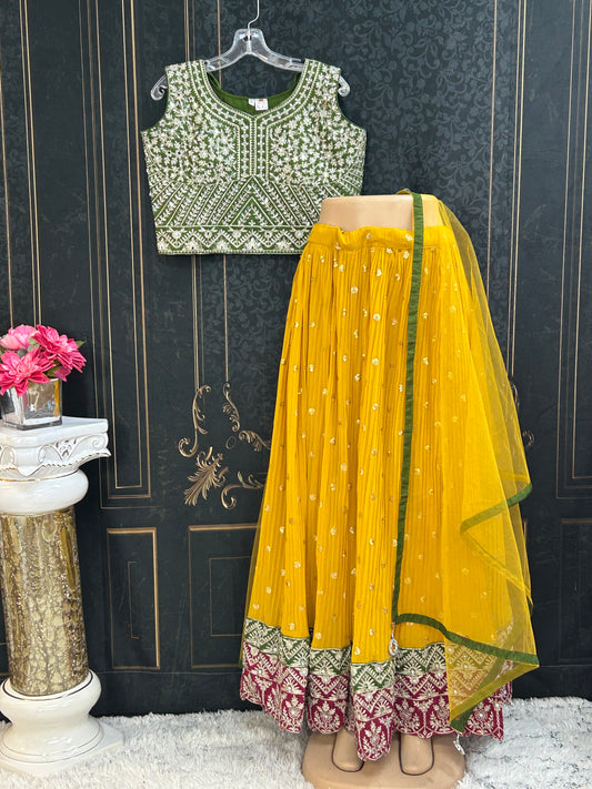 Georgette lehenga choli set