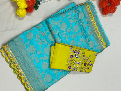 Party wear silk saree
