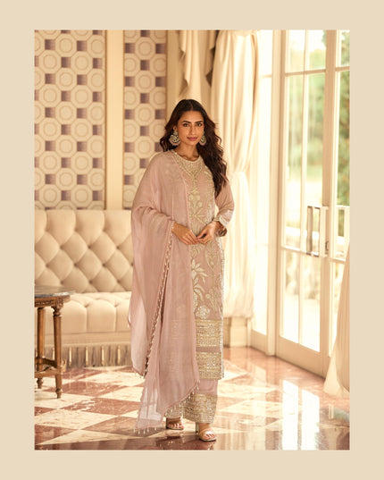 Wedding guest collection : Rishta : Pearl embroidery work suits