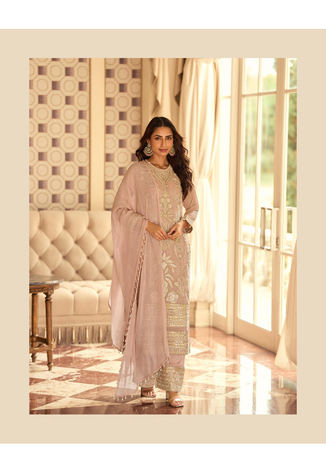 Wedding guest collection : Rishta : Pearl embroidery work suits