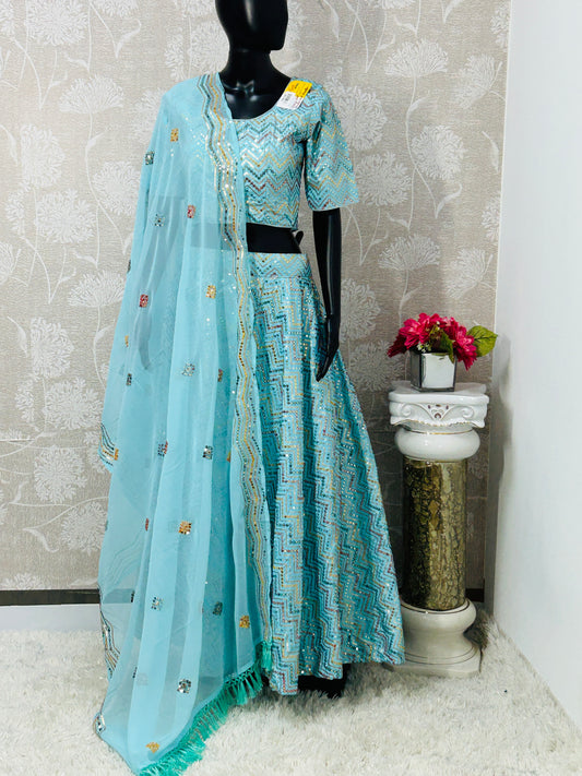 Chaniya choli set : silk lehenga choli