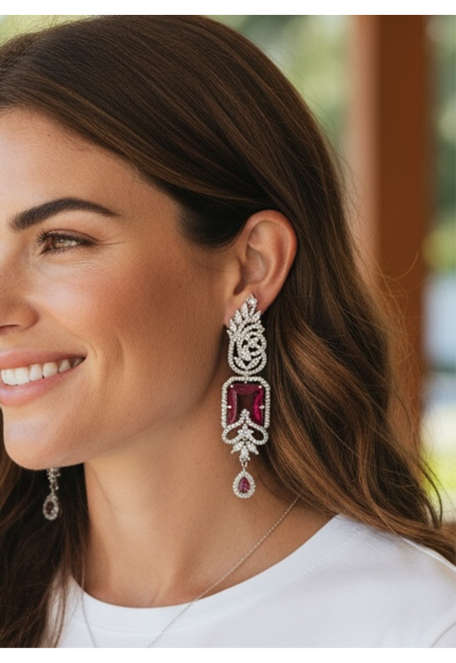 Statement earrings: AD earrings