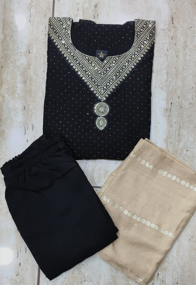 Silk kurti set