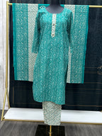 Printed cotton salwar suit