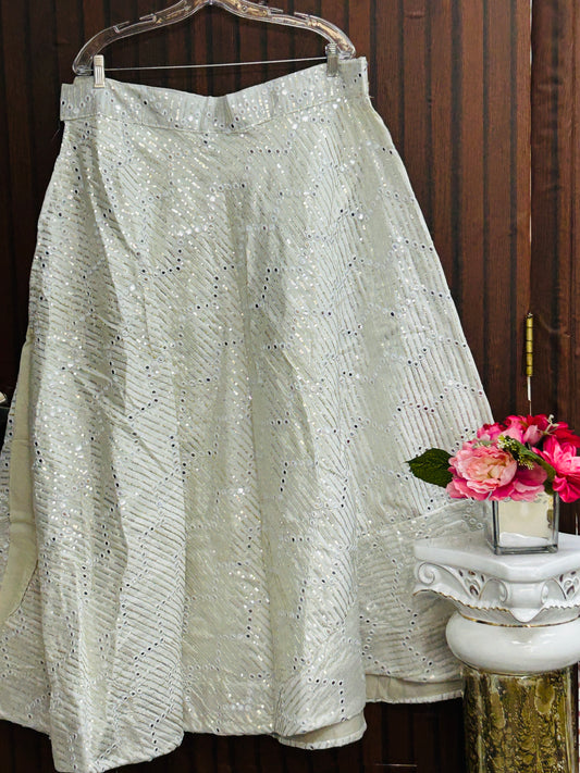 Mirror work lehenga