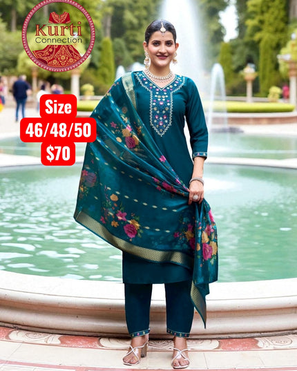 Malhar : Plus size Kurti sets