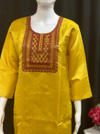Chanderi silk kurti by Kurti Connection USA