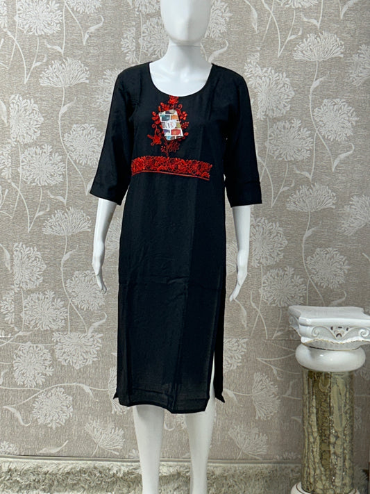Size 36 black kurti