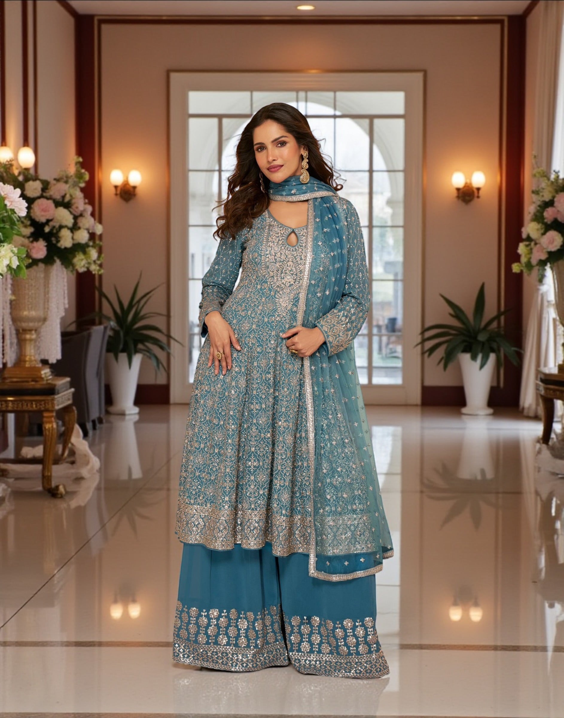 Designer collection: sharara suits by Kurti Connection USA