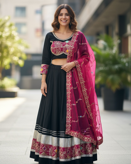 Garba : cotton chaniya choli set