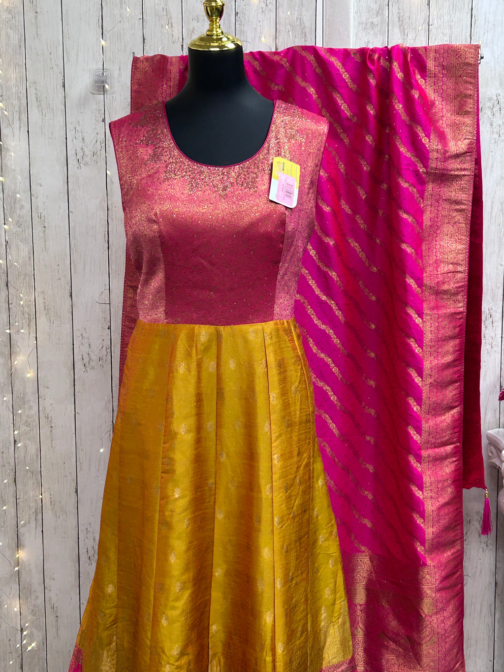 Kanjivaram silk long gown