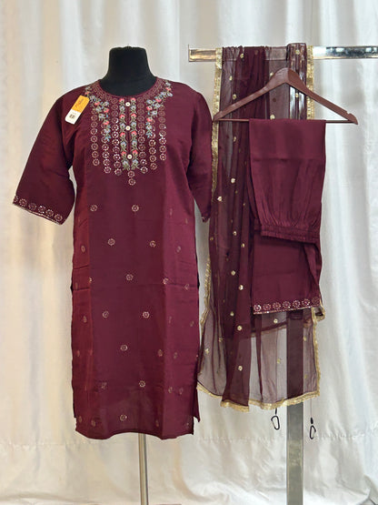 Modal silk salwar set : clearance