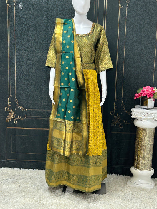 Silk long dress