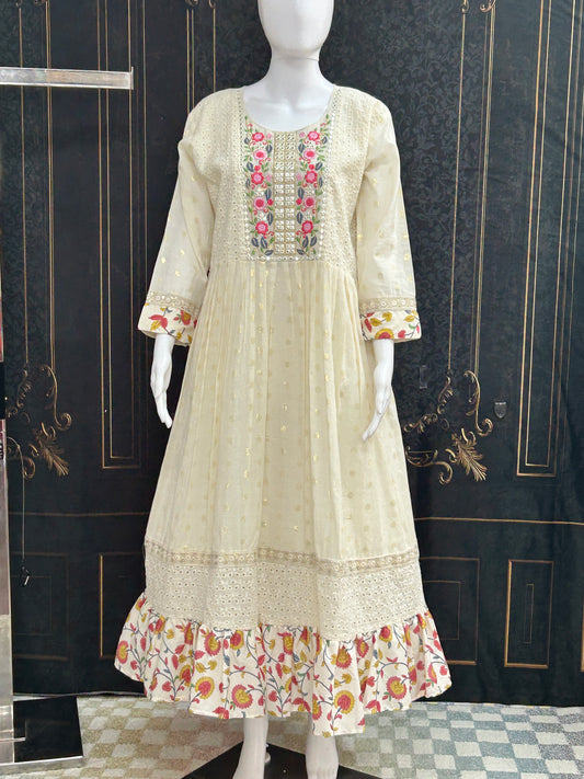 Cotton long kurti