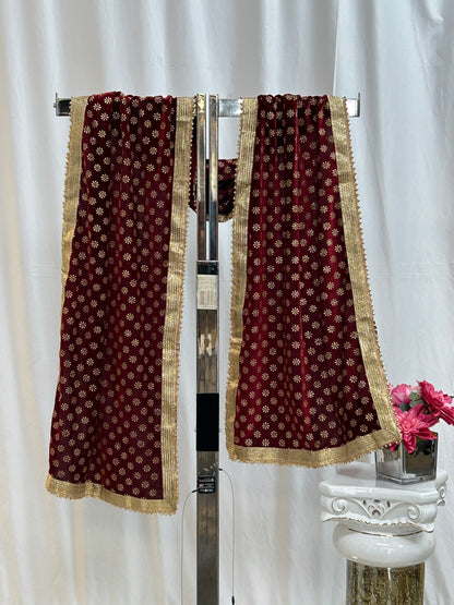 Velvet dupatta for men’s kurta / sherwani