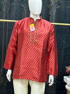 Silk short kurta for men