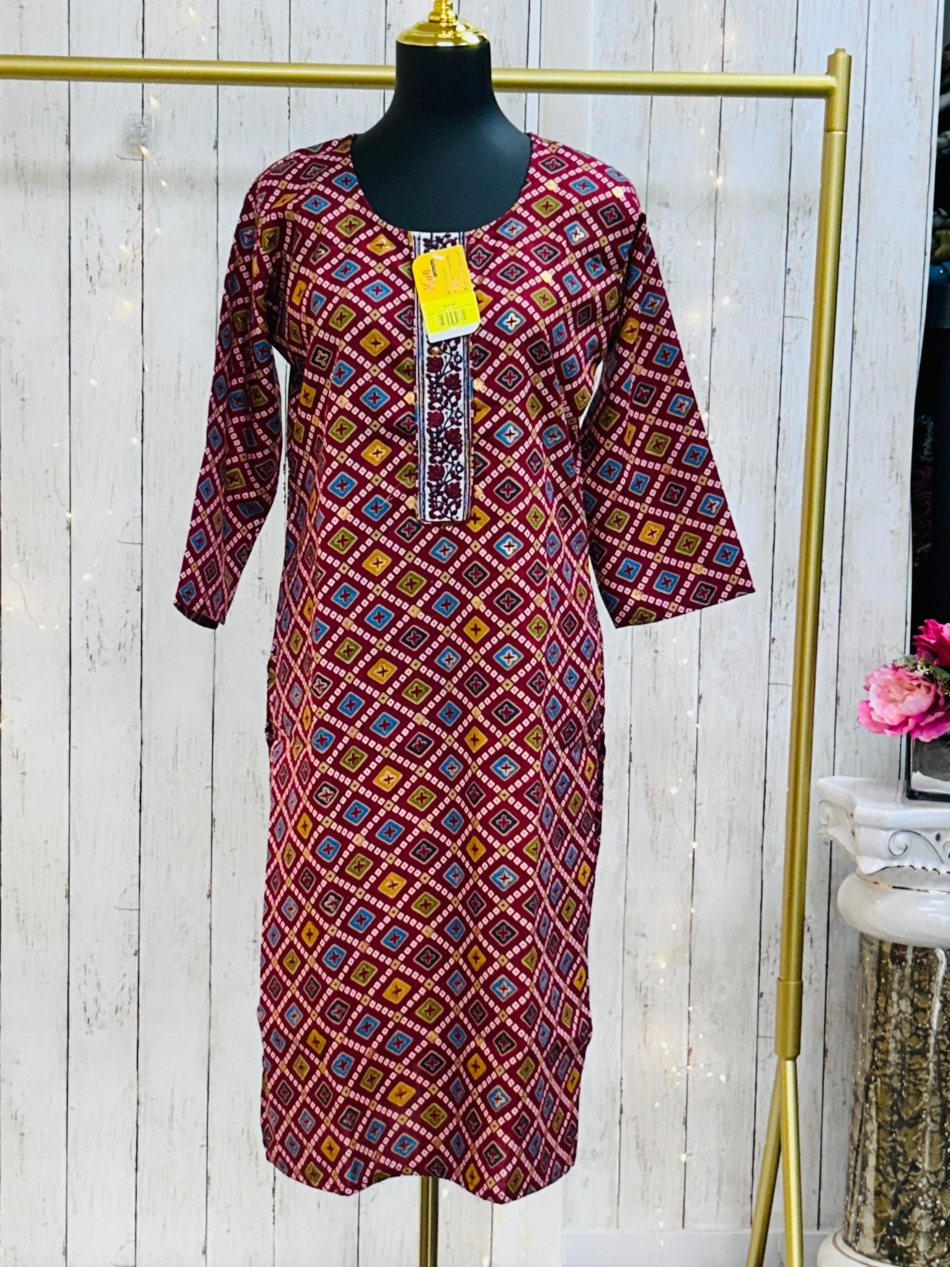 Bandhani print Kurti