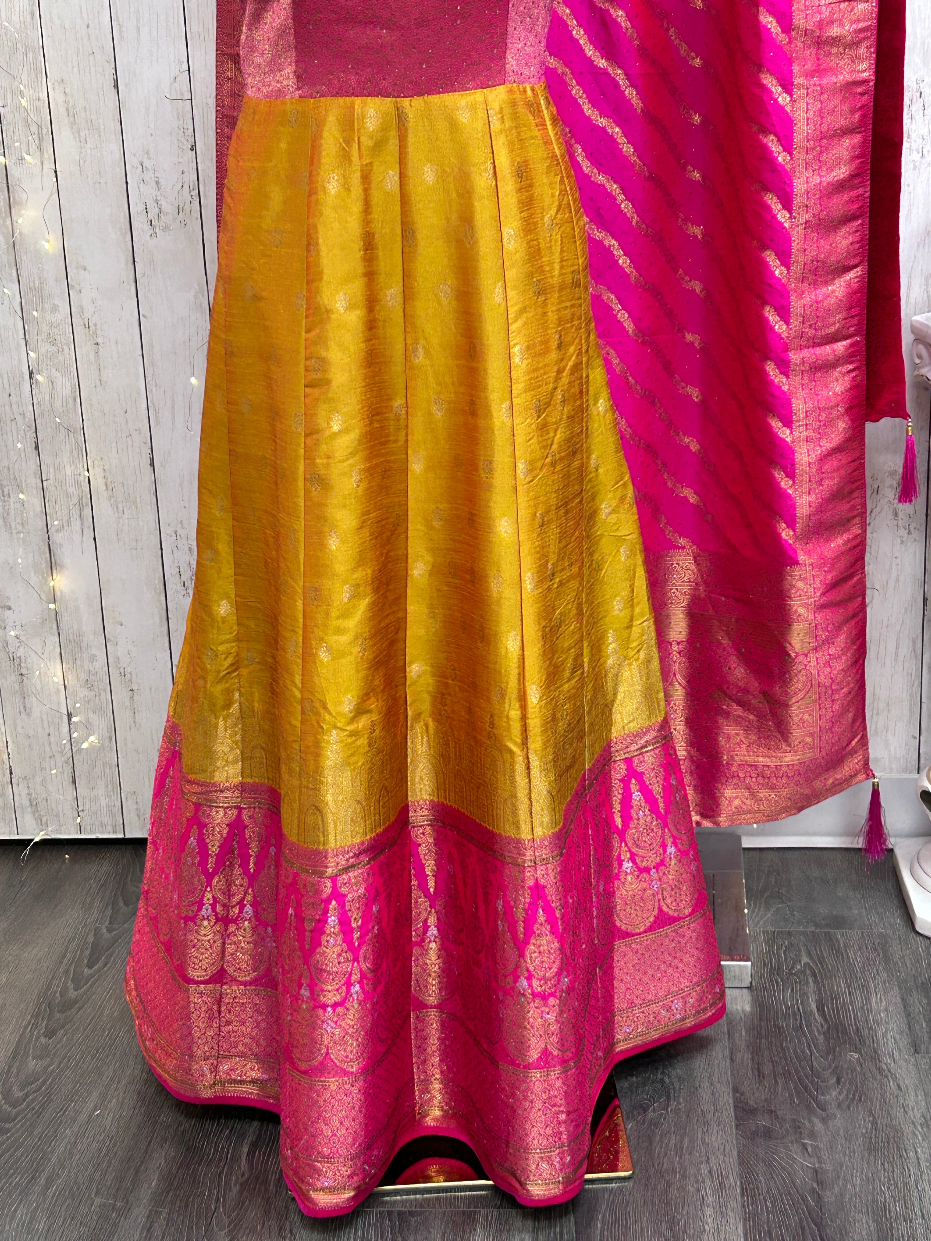 Kanjivaram silk long gown