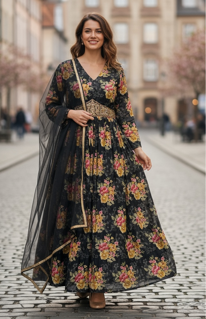 Black long kurti