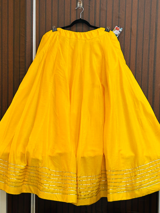 Cotton silk lehenga