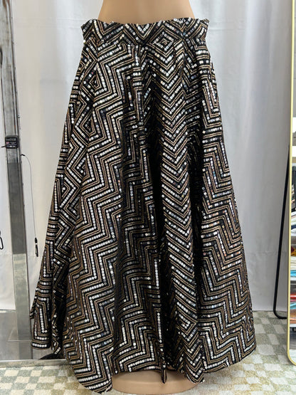 Black sequin lehenga