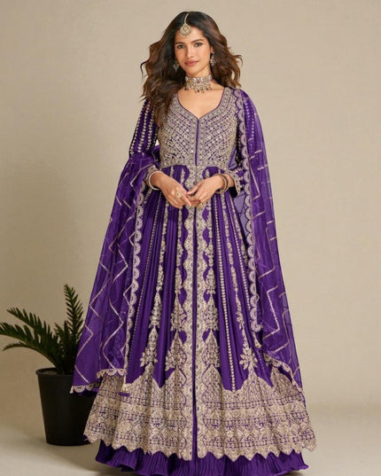 Wedding collection: Mirza: heavy party wear Anarkali dresses