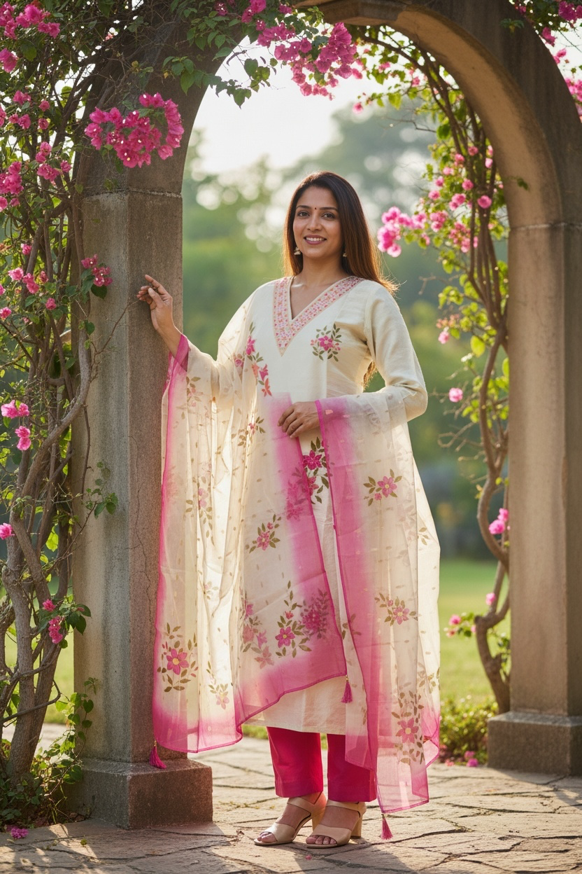 Tissue silk salwar suit