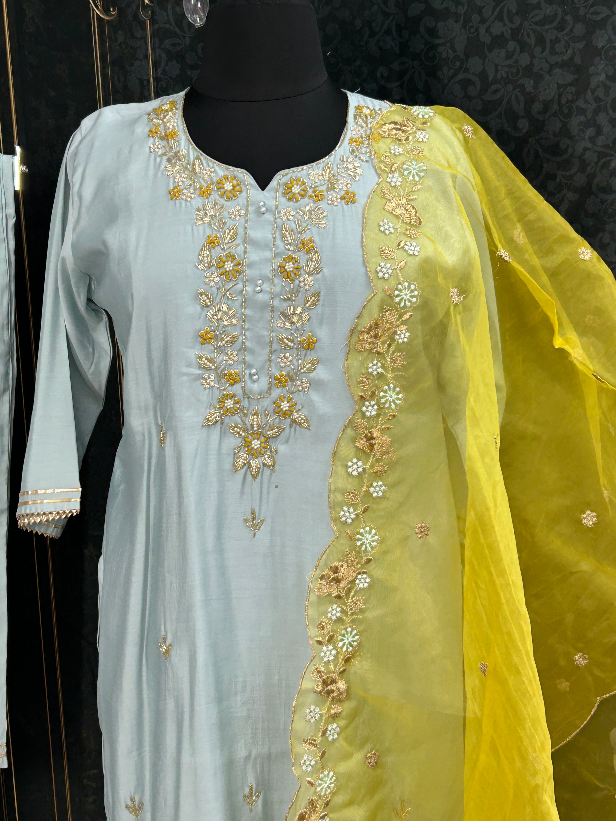 Modal silk salwar suit | plus size kurti