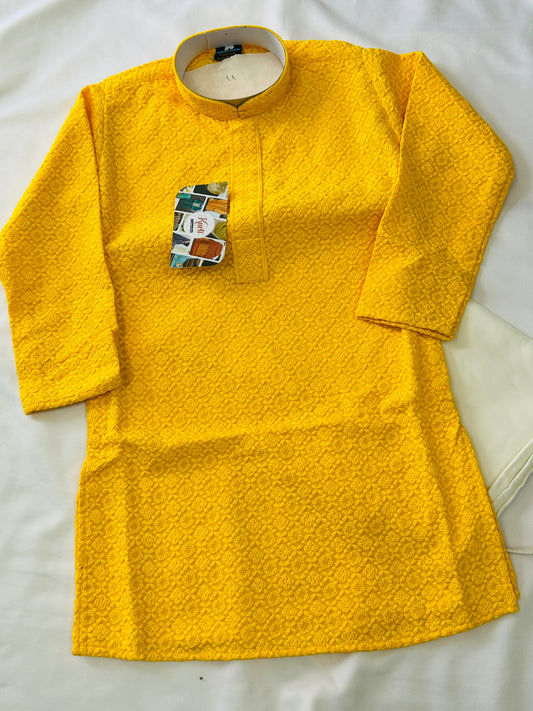 Yellow : Kids kurta pajama set