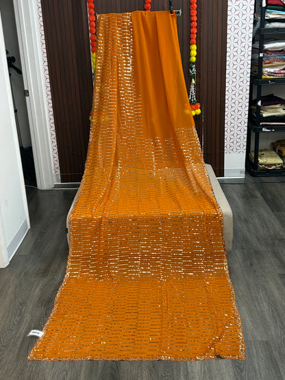 Sequin saree