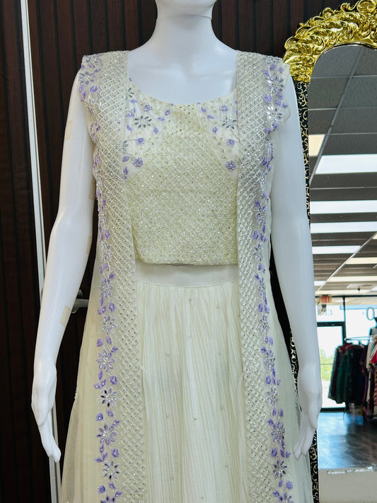 Off white lehenga set