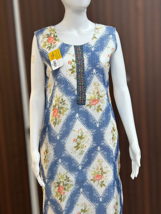 Light blue georgette kurti
