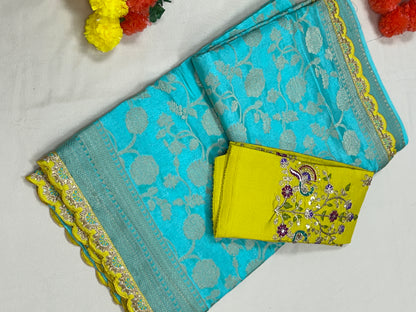 Party wear silk saree