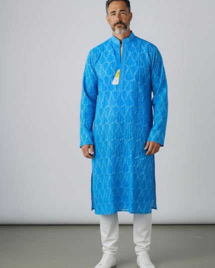 Silk kurta set (sequin work)