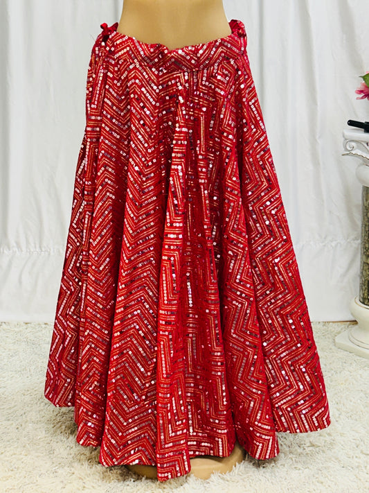 Sequin work lehenga Skirt