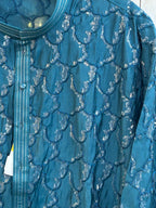 Sequin work kurta pajama set for men