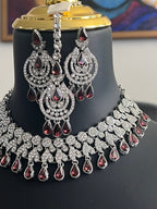 Wine wonder : necklace set by Kurti Connection USA