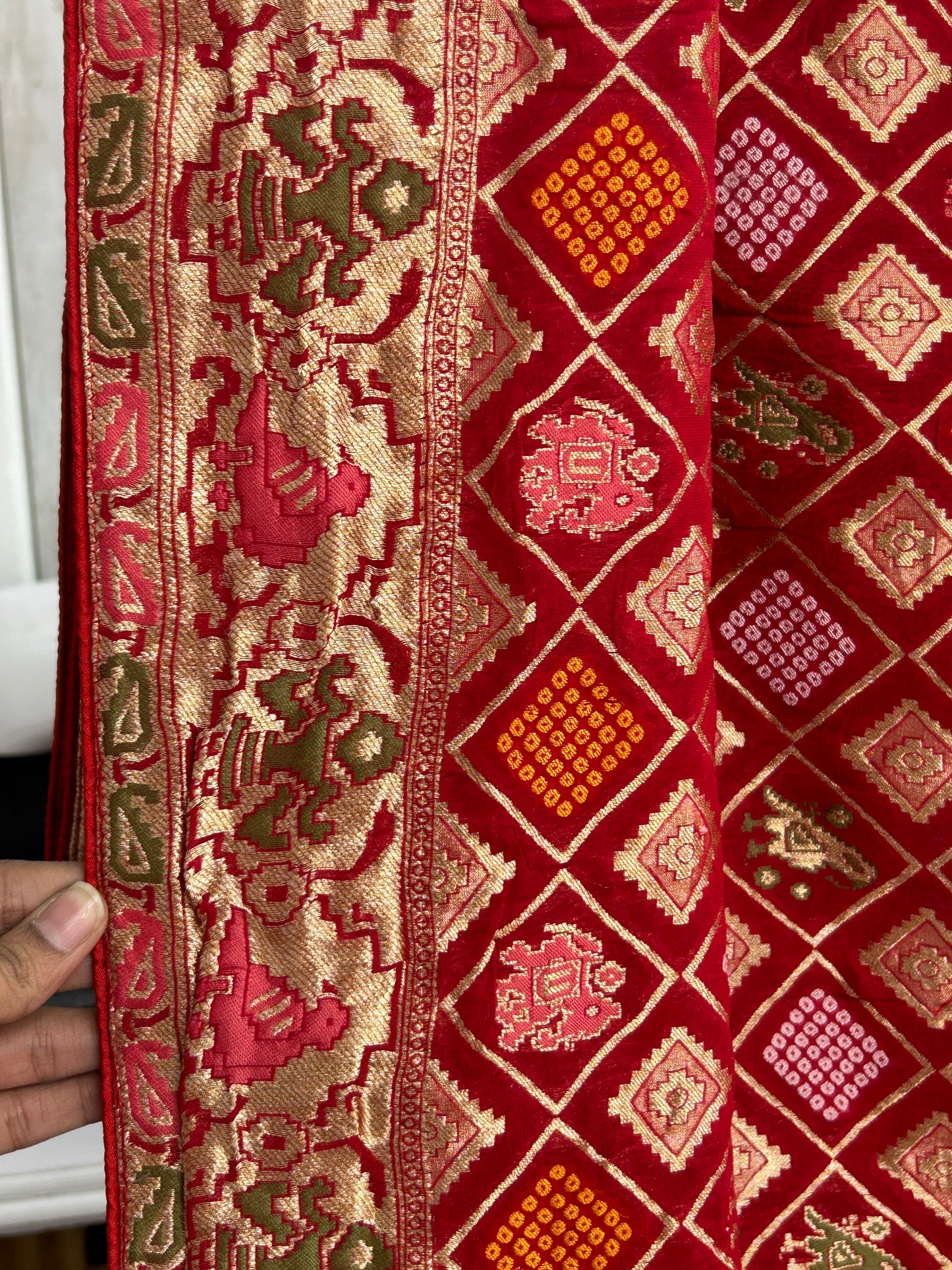 Red pure patola benaras saree