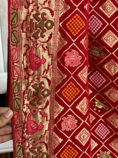 Red pure patola benaras saree