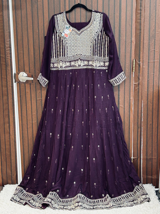 Party wear long dress : Long kurti set