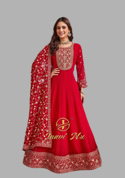 Georgette long gown