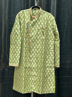Sherwani with golden dhoti pant