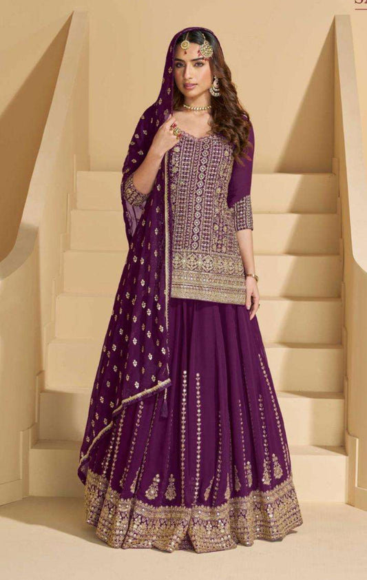 Pragya: chiffon lehenga Choli set