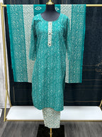 Printed cotton salwar suit
