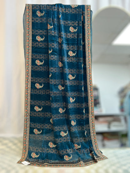 Chiffon silk saree : cocktail sarees