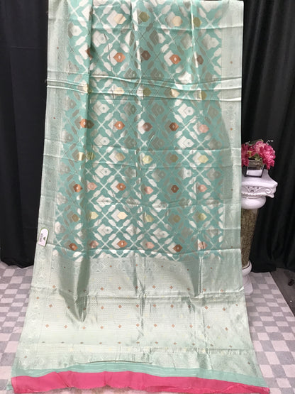 Linen cotton saree
