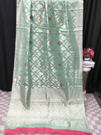 Linen cotton saree