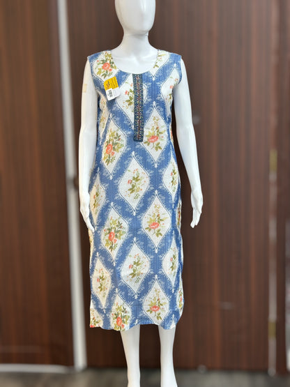 Light blue georgette kurti