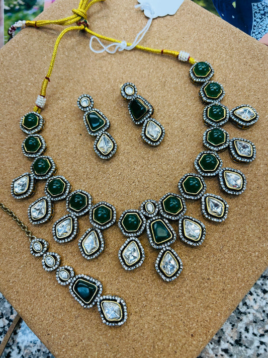 Moissanite necklace set