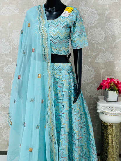 Chaniya choli set : silk lehenga choli